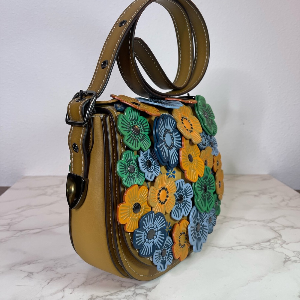 Coach Saddle 23 With Tea Rose Crossbody Bag - Picture 4 of 14